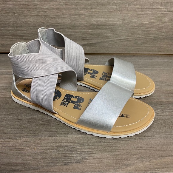 Sorel | Ella Strappy Sandals Pure Silver Size 6.5 - Picture 11 of 15